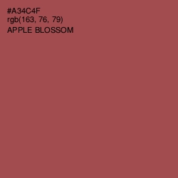 #A34C4F - Apple Blossom Color Image